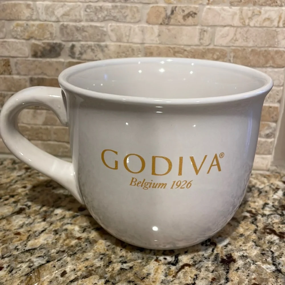 Godiva Belgium 1926 Large Coffee Soup Mug Cup Stoneware
